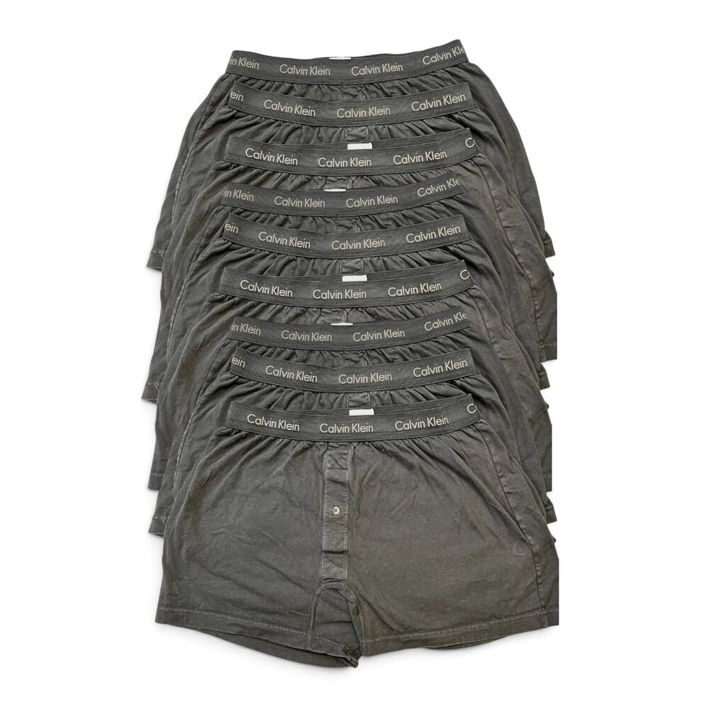 9Pr Pak Men's •Calvin Klein • Men's Cotton Classics Knit Boxer Shorts -Sz Medium
